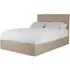 Hannata Double Ottoman Bed with Storage - Beige, Hopsack Fabric