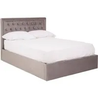 Hannata Double Ottoman Bed with Storage - Brushed Steel, Velvet alternate view