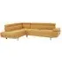 Hannover Corner Sofa with Recliner - Ochre, Linen