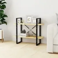 Hanny 2-Tier Bookshelf - Natural, Pine Wood