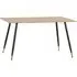 Hanover Medium Dining Table with Black Legs - Oak