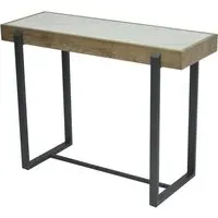 Hanover Sintered Stone Console Table - Gun Grey Metal