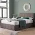 Hanover Small Double Ottoman Bed Frame - Grey, Fabric