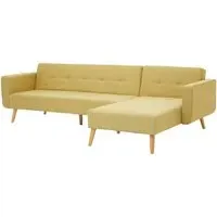Hansa Large Corner Sofa - Olive, Velvet