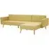Hansa Large Corner Sofa - Olive, Velvet