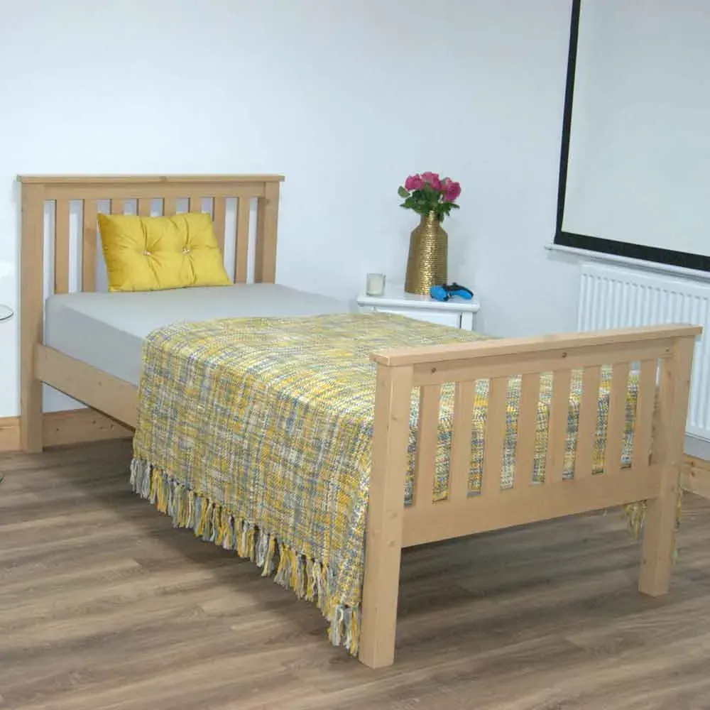 Hants Single Bed Frame - Natural, Pine