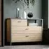 Harbor 3-Drawer Chest - Black, Oak