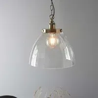 Harbor Ceiling Pendant Light - Clear, Brass