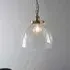 Harbor Ceiling Pendant Light - Clear, Brass