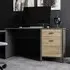 Harbor Laptop Desk with Door - Black, Oak