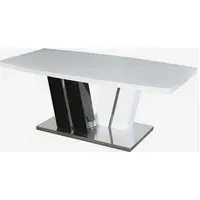 Harlem Rectangular Coffee Table - White, Glass