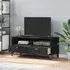 Harlow TV Stand with 2 Drawers - Black, Pine Wood