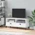 Harlow TV Stand with 2 Drawers - White, Pine Wood