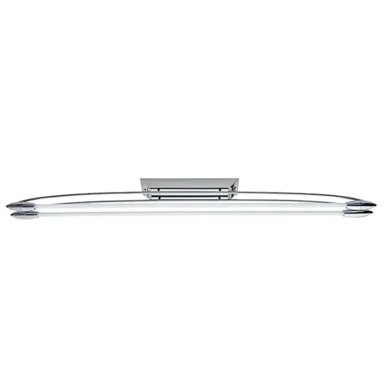 Harper Large 2 Light Flush Ceiling Light - Polished Chrome