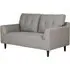 Harringay 2-Seater Sofa with Black Legs - Charcoal, Fabric