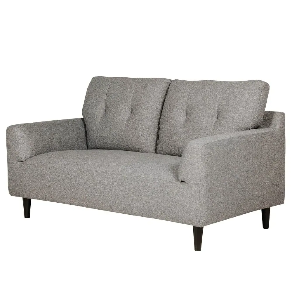 Harringay 2-Seater Sofa with Black Legs - Charcoal, Fabric image
