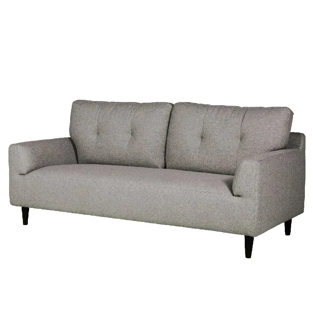 Harringay 3-Seater Sofa with Black Legs - Charcoal, Fabric