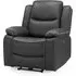 Harris 1-Seater Electric Recliner Sofa - Black, Faux Leather