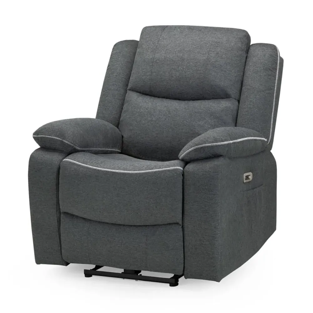 Harris 1-Seater Electric Recliner Sofa - Graphite, Fabric image