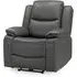 Harris 1-Seater Electric Recliner Sofa - Grey, Faux Leather