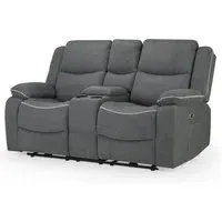 Harris 2-Seater Electric Recliner Sofa - Graphite, Fabric