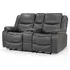 Harris 2-Seater Electric Recliner Sofa - Grey, Faux Leather