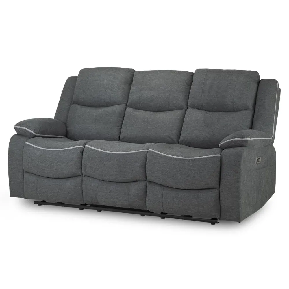 Harris 3-Seater Electric Recliner Sofa - Graphite, Fabric