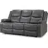 Harris 3-Seater Electric Recliner Sofa - Grey, Faux Leather