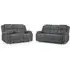 Harris 3+2 Seater Electric Recliner Sofa Set - Graphite, Fabric