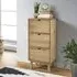 Harrow Shoe Storage Cabinet with 3 Drawers - Brown, Pine