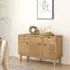 Harrow Wooden Sideboard with 3 Doors 3 Drawers - Brown, Pine
