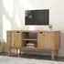 Harrow Wooden TV Stand with 2 Doors - Brown