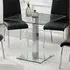 Hartley Glass Bistro Dining Table - Clear