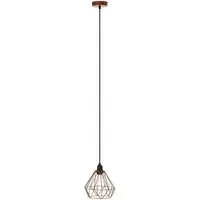 Hartok Wire Frame Pendant Light - Copper, Metal