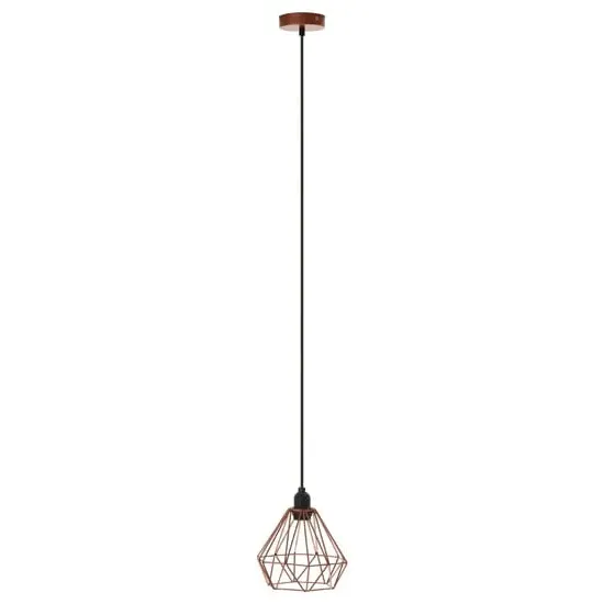 Hartok Wire Frame Pendant Light - Copper, Metal