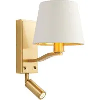 Harvey Large Wall Light - Brushed Gold, Steel alternate view