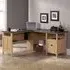 Haslet L-Shaped Laptop Desk with Drawer - Dover Oak
