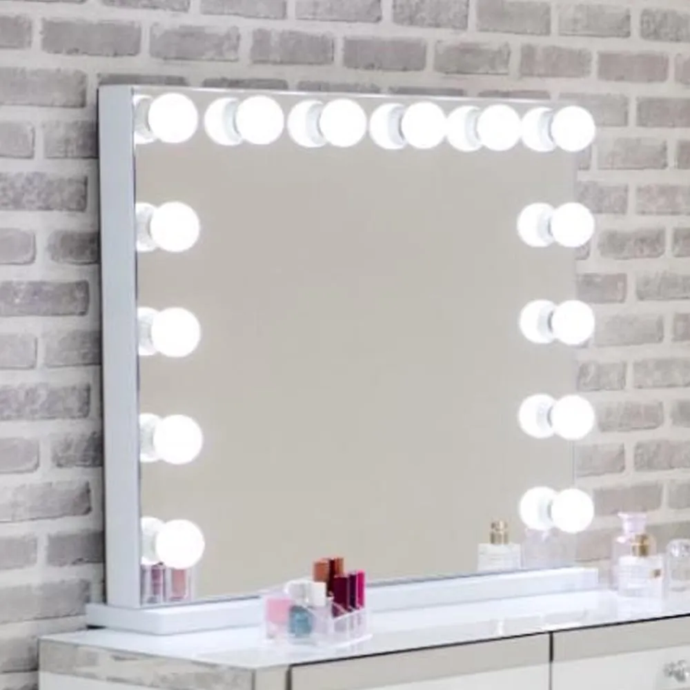 Haslet Landscape Dressing Mirror - White