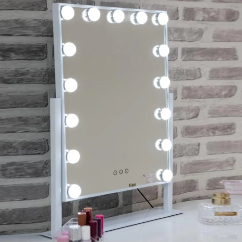 Haslet Large Swivel Dressing Mirror - White