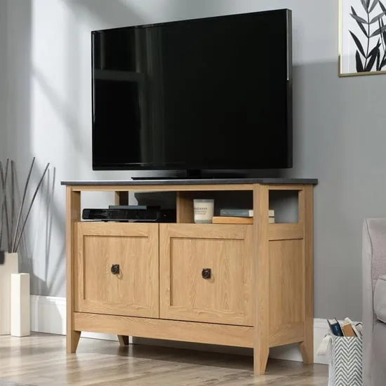 Haslet TV Stand with 2 Doors - Dover Oak