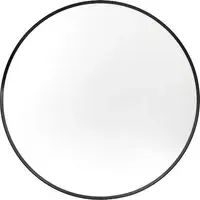 Hasselt Small Round Wall Mirror - Black, Aluminium alternate view