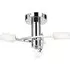 Havana 3 Lights Semi Flush Ceiling Light - Chrome, Glass