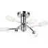 Havana 6 Lights Semi Flush Ceiling Light - Chrome, Glass