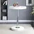 Havana Round Bar Table - White, Glass
