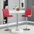 Havana Round Bar Table with 2 Ripple Bordeaux Stools - White