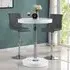 Havana Round Bar Table with 2 Ripple Stools - White, MDF