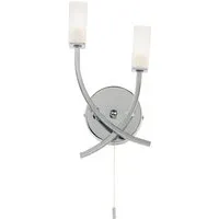Havana Wall Light - Chrome, Glass alternate view