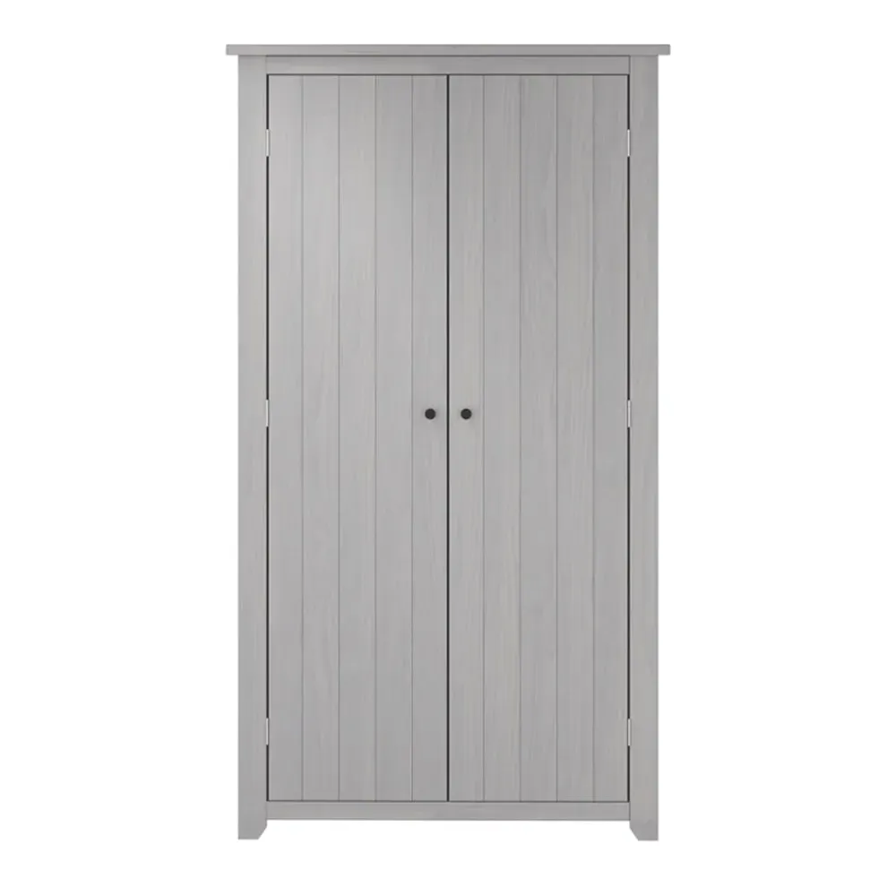 Havanan 2-Door Wardrobe - Grey, Pine
