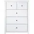 Havanan 5 Drawer Chest - White, Pine