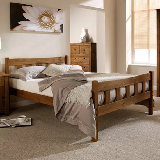 Havanan King Size Bed Frame - Pine image